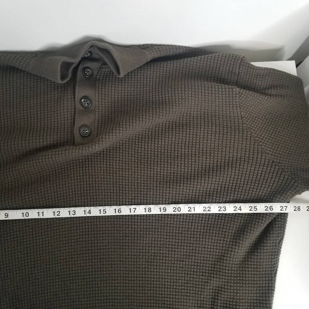 Cremieux Classics Pima Cotton/Cashmere Blend Long Sleeve Ribbed Sweater XXL